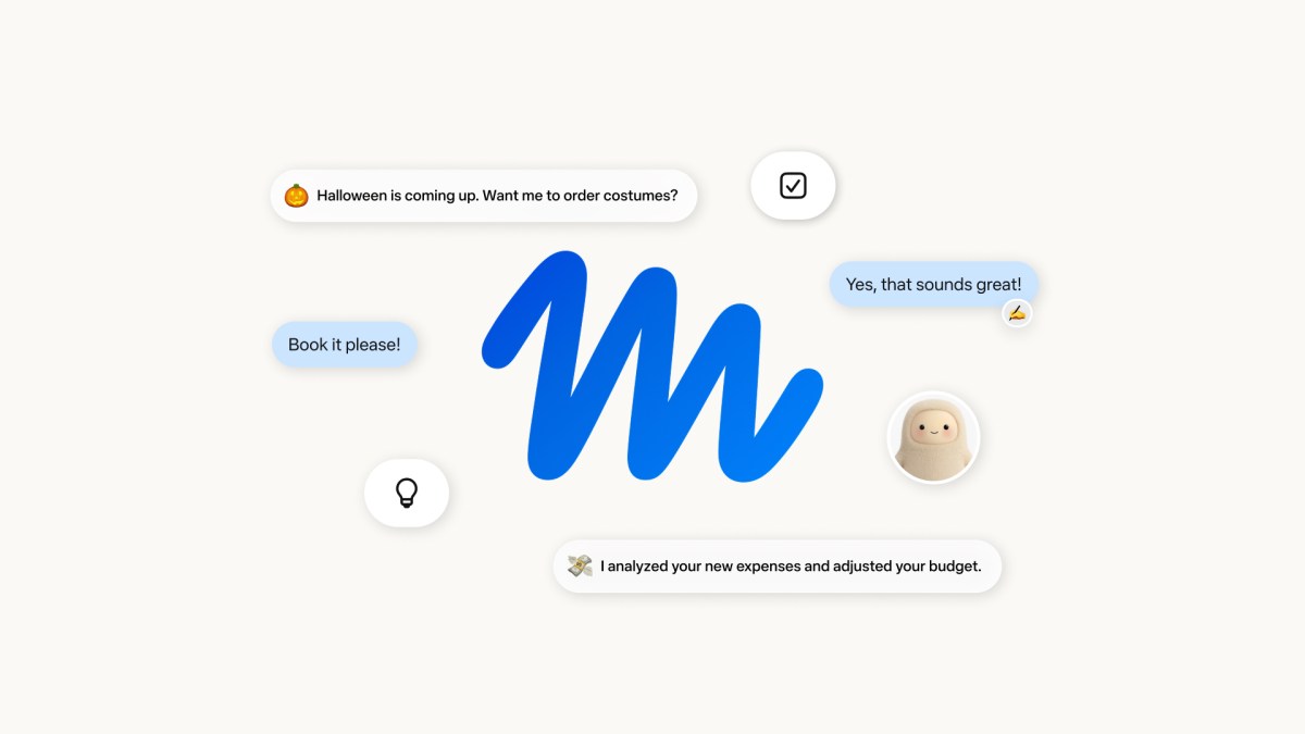 Official Meta Muse announcement graphic showing task conversations and the Muse mark